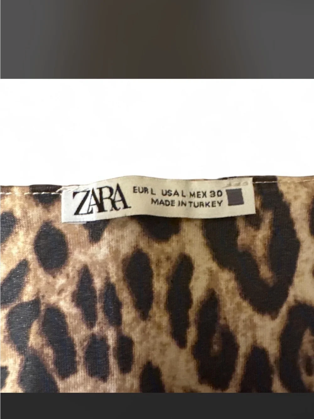 Zara Leopard Print Sleeveless Top - Brown/Black